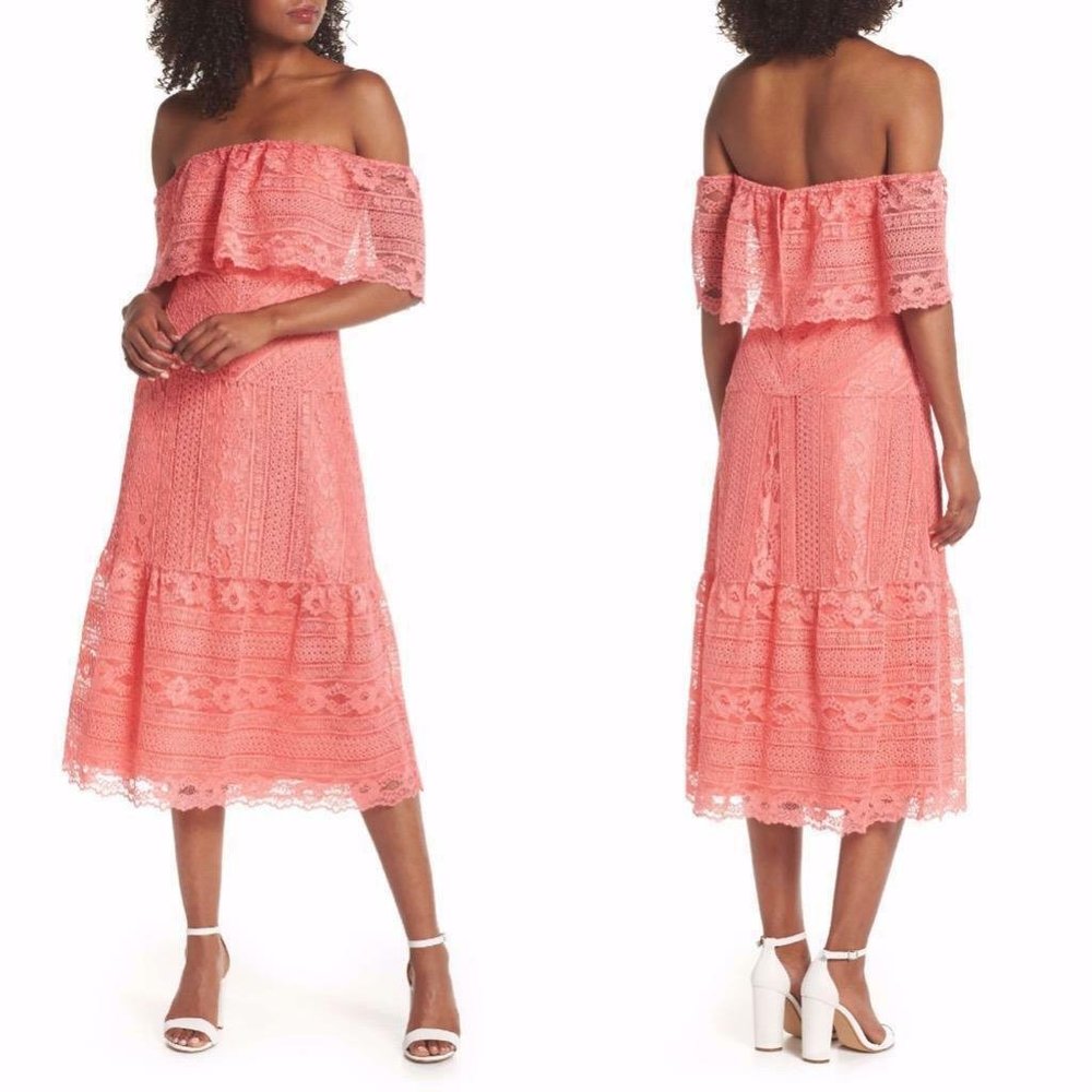 BB Dakota Katie Off Shoulder Lace Dress